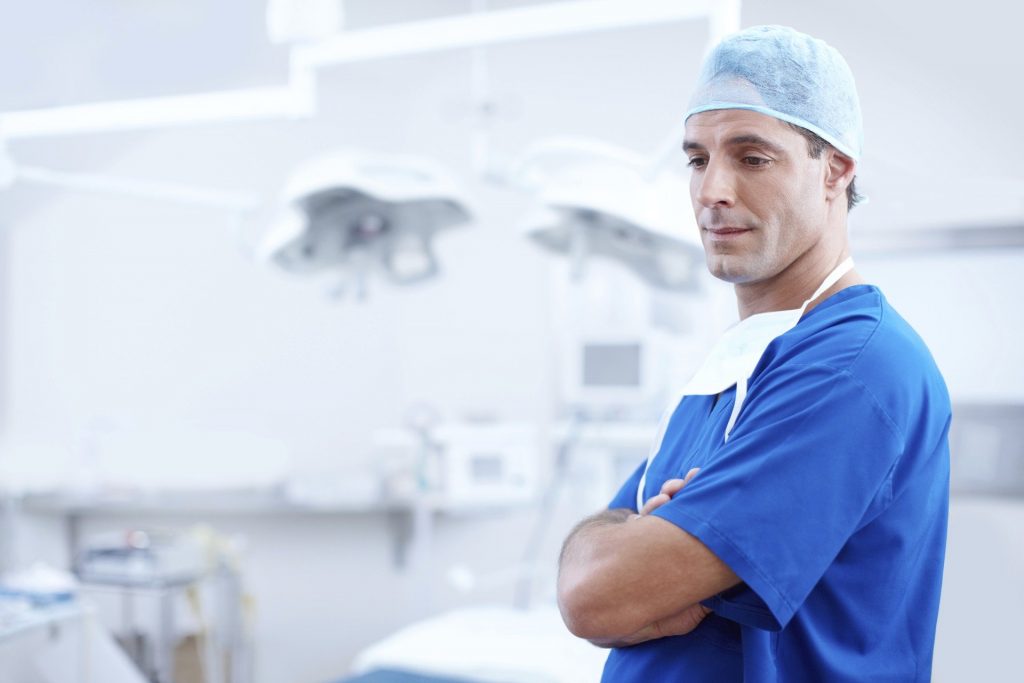 dentist in an operating room