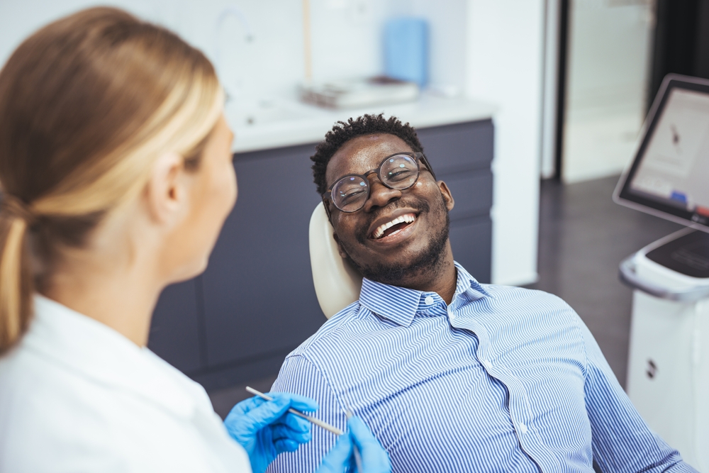 patient and dentist